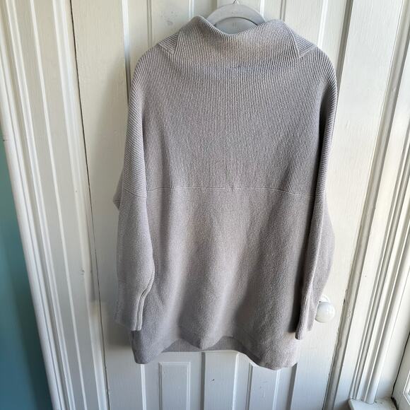 Free People Ottoman Slouchy Tunic Sweater Oxide Gray - Picture 9 of 9